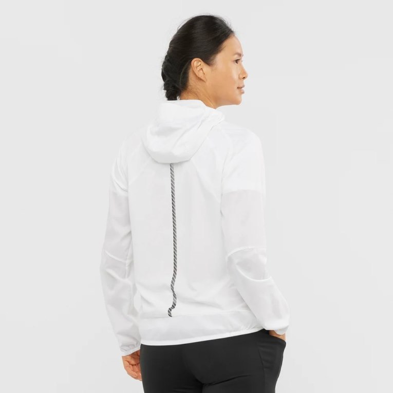 Salomon Bonatti Cross Wind Women's Shell Jackets White | CA 54N92